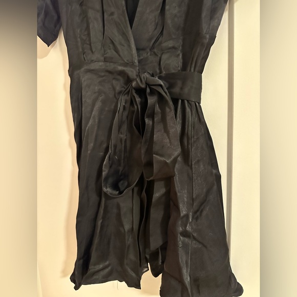 Zara | Satin Effect Wrap Mini Dres - Picture 4 of 5